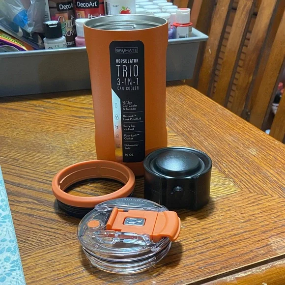 BrüMate Orange Hopsulator Trio 3-in-1 Can Cooler - Picture 2 of 2